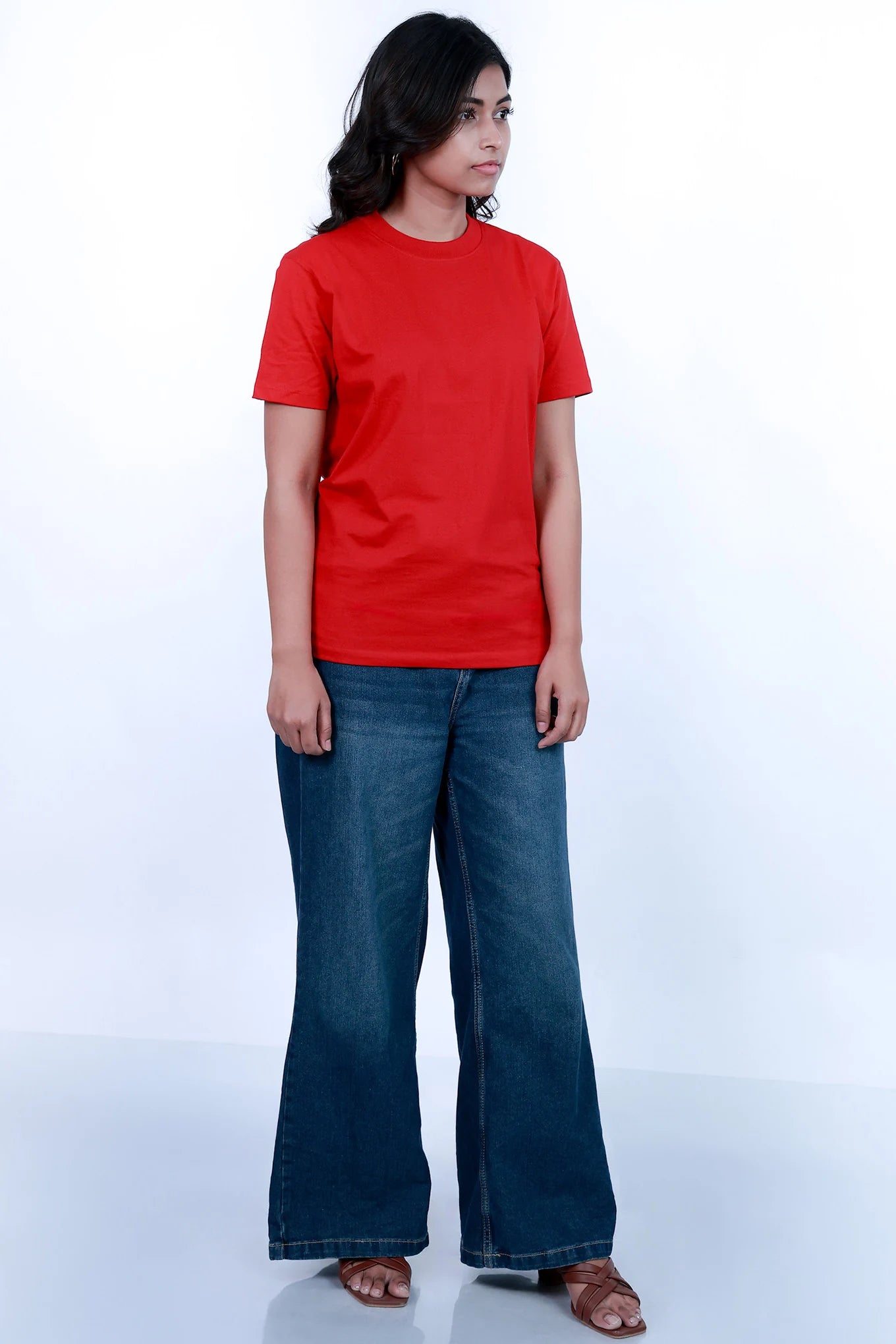 MoonOne Regular Fit T-Shirt Red - Men's Women's Classic Tee India