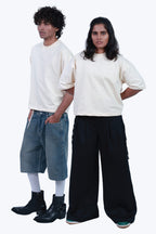 MoonOne Boxy Fit T-Shirt Beige - men women  | Minimal Streetwear India