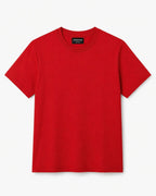 MoonOne Regular Fit T-Shirt Red - Front View | Men's Women's Casual Tee India